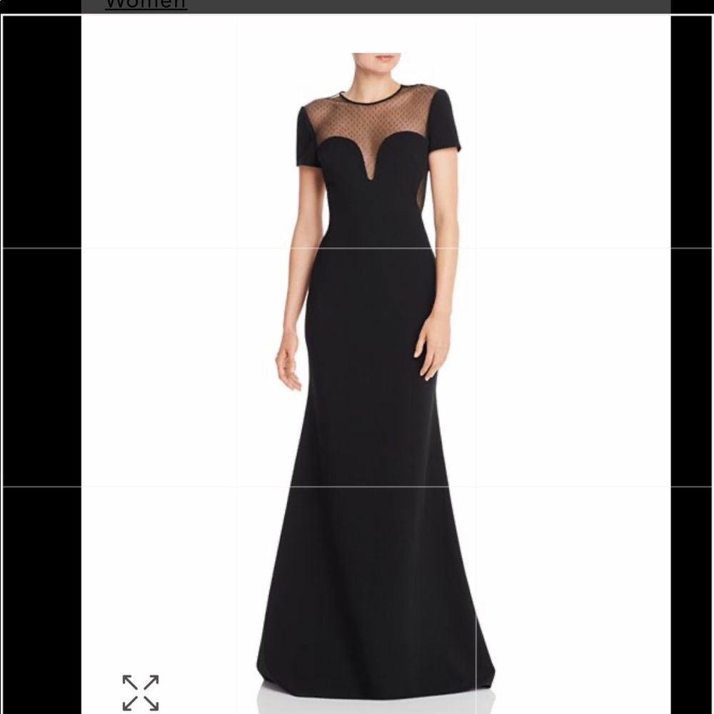 Jill Jill Stuart Illusion Sweetheart Neck Gown